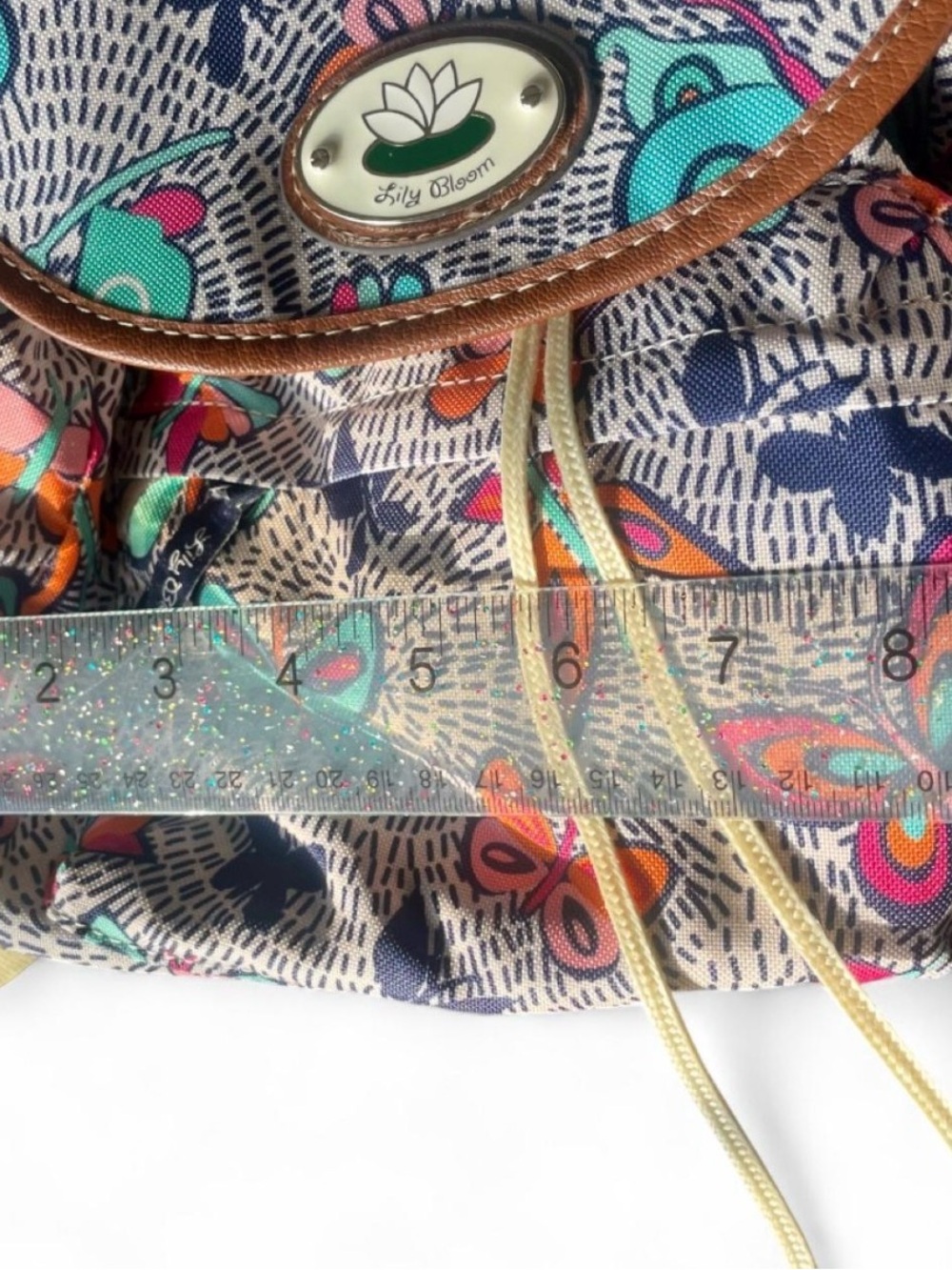 Lily Bloom Mini Backpack - Night Flight Butterfly Pattern - Eco-Friendly - Picture 11 of 16